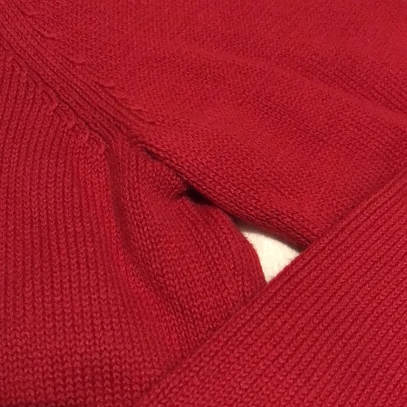 CHARTER CLUB Womens Red Long Sleeve Pullover Henley Neck Sweater Golden Clasps—L - Picture 9 of 16